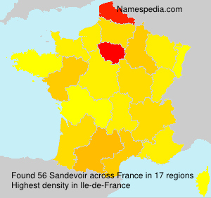Surname Sandevoir in France Surname Sandevoir in France