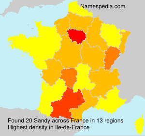 Surname Sandy in France Surname Sandy in France