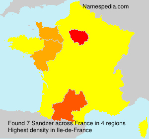Surname Sandzer in France Surname Sandzer in France