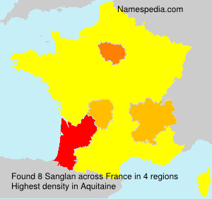 Surname Sanglan in France Surname Sanglan in France