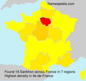 Surname Sankhon in France Surname Sankhon in France