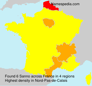 Surname Sanno in France Surname Sanno in France