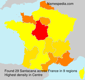 Surname Santacana in France Surname Santacana in France