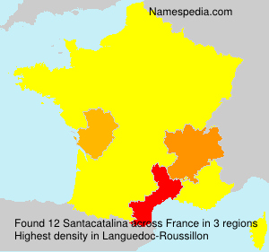 Surname Santacatalina in France Surname Santacatalina in France