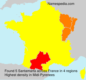 Surname Santamarta in France Surname Santamarta in France