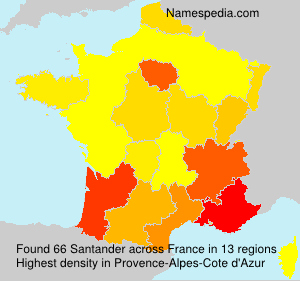 Surname Santander in France Surname Santander in France