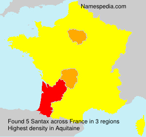 Surname Santax in France Surname Santax in France