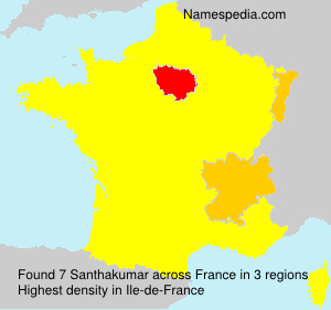 Surname Santhakumar in France Surname Santhakumar in France