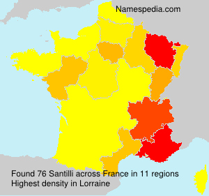 Surname Santilli in France Surname Santilli in France