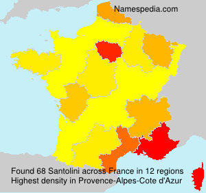Surname Santolini in France Surname Santolini in France
