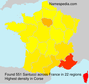 Surname Santucci in France Surname Santucci in France