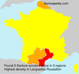 Surname Santure in France Surname Santure in France