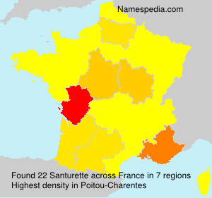 Surname Santurette in France Surname Santurette in France