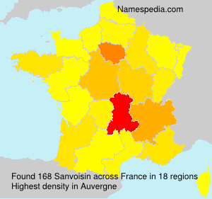 Surname Sanvoisin in France Surname Sanvoisin in France