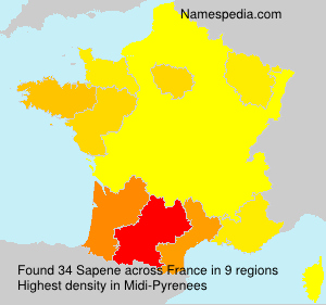 Surname Sapene in France Surname Sapene in France
