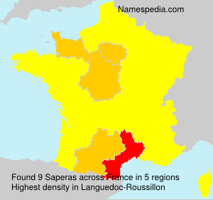 Surname Saperas in France Surname Saperas in France
