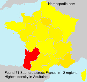 Surname Saphore in France Surname Saphore in France