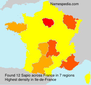 Surname Sapio in France Surname Sapio in France
