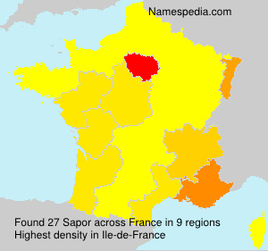 Surname Sapor in France Surname Sapor in France
