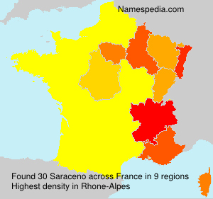 Surname Saraceno in France