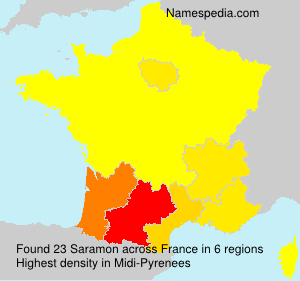 Surname Saramon in France Surname Saramon in France