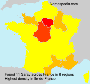 Surname Saray in France Surname Saray in France