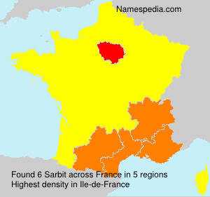 Surname Sarbit in France Surname Sarbit in France
