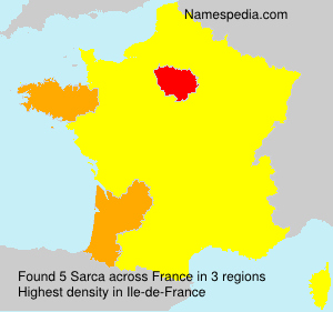 Surname Sarca in France Surname Sarca in France