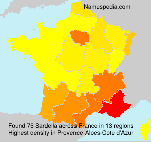 Surname Sardella in France
