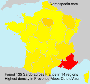 Surname Sardo in France Surname Sardo in France