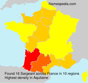 Surname Sargeant in France Surname Sargeant in France