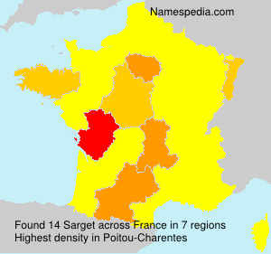 Surname Sarget in France Surname Sarget in France