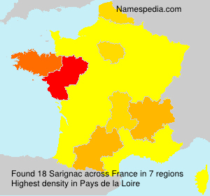 Surname Sarignac in France Surname Sarignac in France