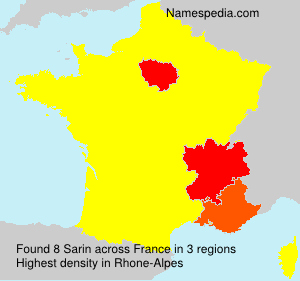 Surname Sarin in France Surname Sarin in France