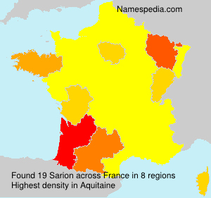 Surname Sarion in France Surname Sarion in France