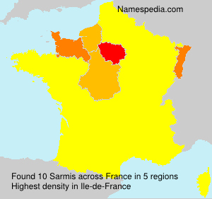 Surname Sarmis in France Surname Sarmis in France