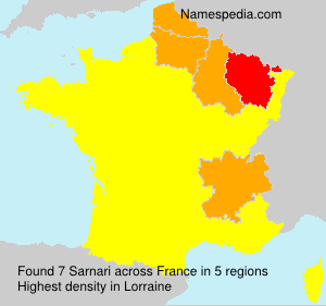 Surname Sarnari in France Surname Sarnari in France