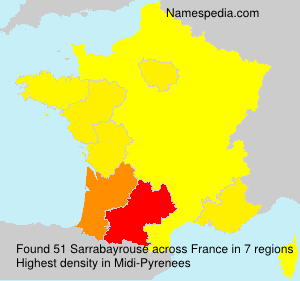 Surname Sarrabayrouse in France Surname Sarrabayrouse in France