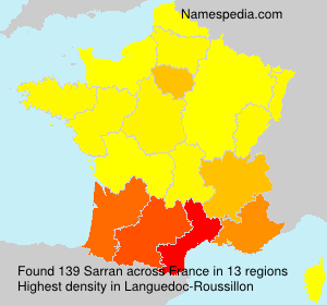 Surname Sarran in France Surname Sarran in France