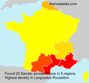 Surname Sarrato in France Surname Sarrato in France