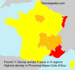 Surname Sarray in France Surname Sarray in France