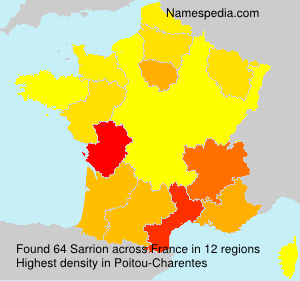 Surname Sarrion in France Surname Sarrion in France