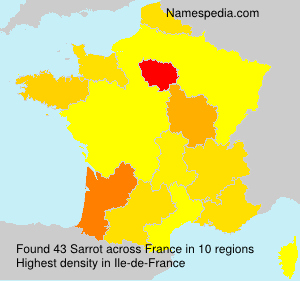Surname Sarrot in France Surname Sarrot in France