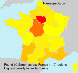 Surname Sarton in France Surname Sarton in France