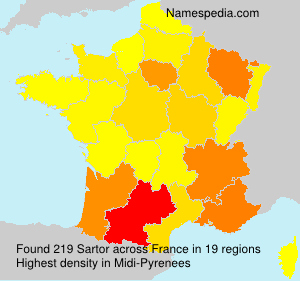 Surname Sartor in France Surname Sartor in France