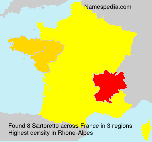 Surname Sartoretto in France Surname Sartoretto in France