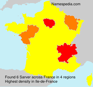 Surname Sarver in France Surname Sarver in France