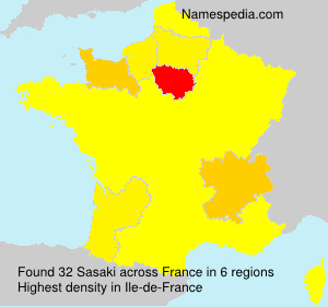 Surname Sasaki in France Surname Sasaki in France