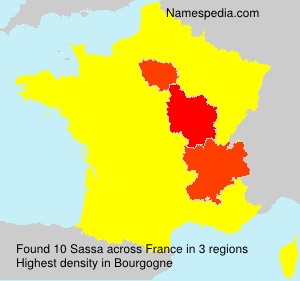 Surname Sassa in France Surname Sassa in France