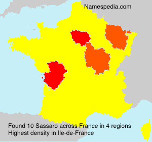 Surname Sassaro in France Surname Sassaro in France